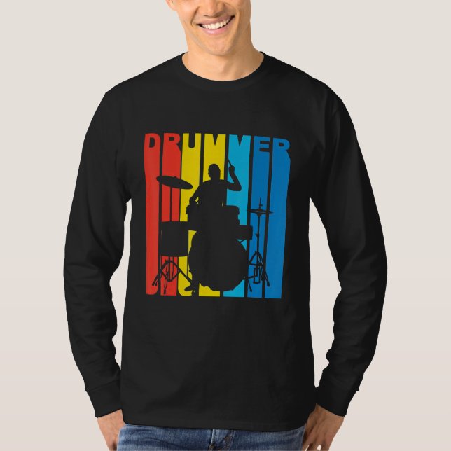 Camiseta Kids drums, drums tshirt for kids, drummer girls,  (Frente)