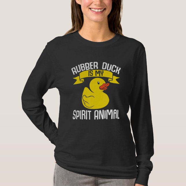 Camiseta Kids  Ducks Rubber Duck Is My Spirit Animal Duck (Frente)