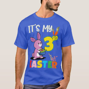 Camiseta Kids Easter Egg Hunt 3rd Birthday Cute Easter Bunn