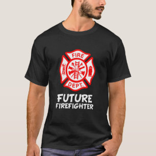 Camiseta Kids Fire Department Fireman - Símbolo Fireman Fut