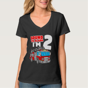 Camiseta Kids Fire Truck, 2 anos, segundo de Bombeiros Birt