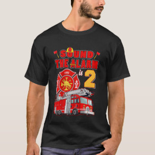 Camiseta Kids Fire Truck, 2 anos, segundo de Bombeiros Birt
