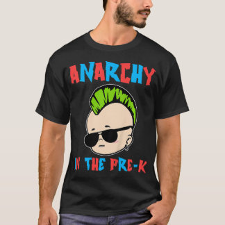 Camiseta Kids First Day Of Preschool Shirt Anarchy In The P