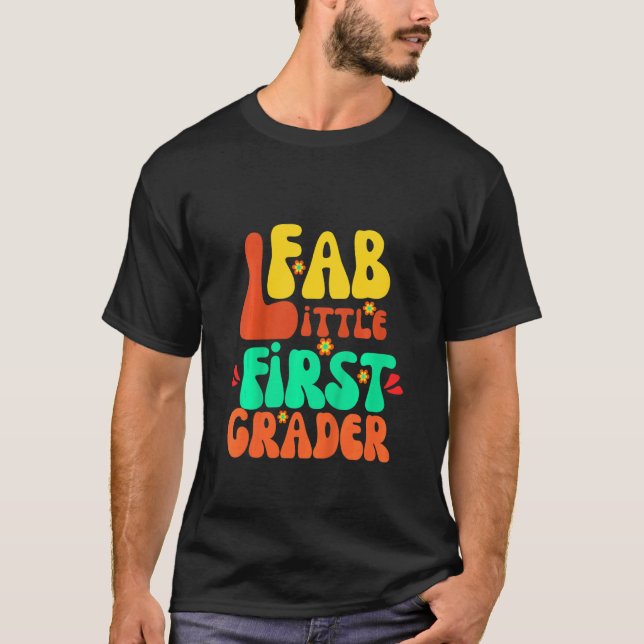 Camiseta Kids First Grader First Day Of School Retro (Frente)
