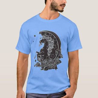 Camiseta Kids Floral Unicorn In Space Girl
