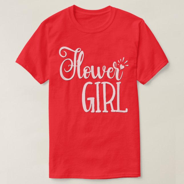 Camiseta Kids Flower Girl  Wedding Party Bride Groom 350 (Frente do Design)