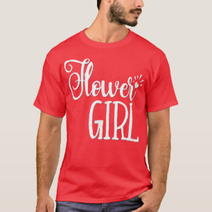 Camiseta Kids Flower Girl  Wedding Party Bride Groom 350