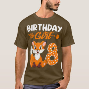 Camiseta Kids Fo Animal Lovers 8th Birthday Girl Fo Bday 8