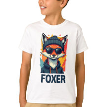 Kids Foxer T-Shirt - Design de Raposa Divertida e 