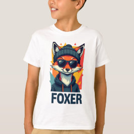 Camiseta Kids Foxer T-Shirt - Design de Raposa Divertida e