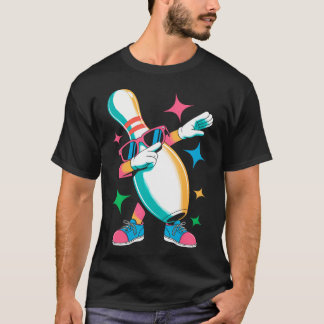 Camiseta Kids Funny Bowling Tee Bowling Pin Dabbing Dab Bow