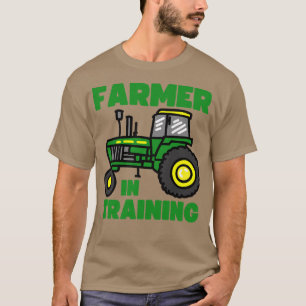 Camiseta Kids Funny Tractor Boy Farmer In Training Farming
