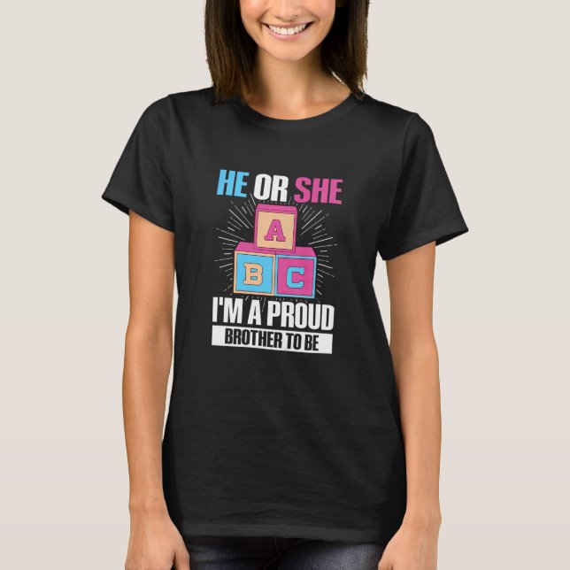 Camiseta Kids Gender Reveal Party for a Gender Reveal Broth (Frente)