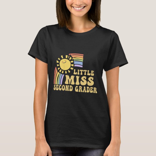 Camiseta Kids Girls Back To School Student - Little Miss Se (Frente)