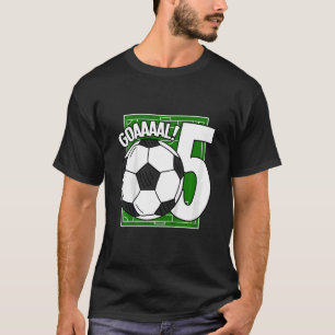 Camiseta Kids Goaaal 5th Birthday 5 Year Old Soccer Player