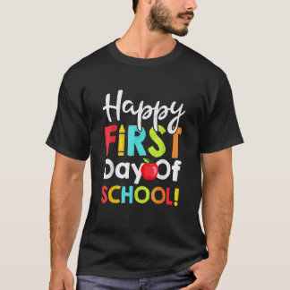 Camiseta Kids Happy First Day Of School Teachers Students P