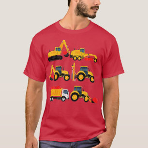Camiseta Kids Heavy Equipment Dia de os namorados Cute VDay
