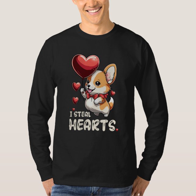 Camiseta Kids I Steal Hearts Girls Boys Valentines Day Todd (Frente)