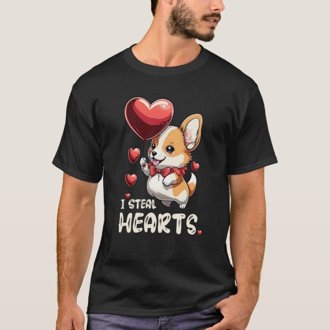 Camiseta Kids I Steal Hearts Girls Boys Valentines Day Todd (Frente)