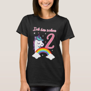 Camiseta Kids Ich Caixa Schon 2 Schöne Mädchen Birthday Ger