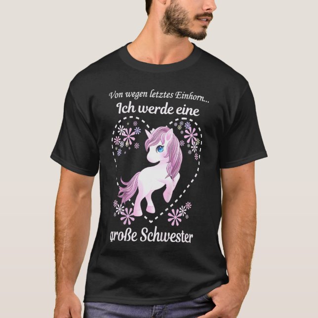 Camiseta Kids Ich Werde Große Schwester 2022 Child L Soltei (Frente)