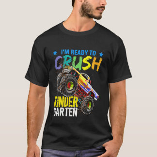Camiseta Kids I'm Ready To Crush Kindergarten Monster Truck