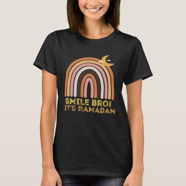 Camiseta Kids It s Ramadan Bro Smile Muslim s Fasting Month (Frente)