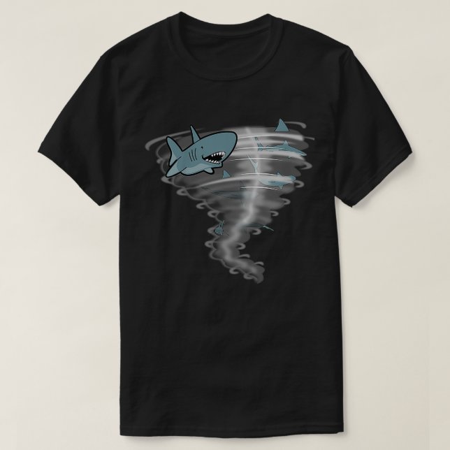 Camiseta Kids KALI Tornado Shark Bday (Frente do Design)