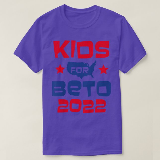 Camiseta Kids Kids For Beto Teas Election  (Frente do Design)