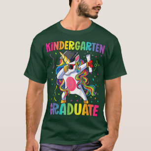Camiseta Kids Kindergarten Graduation Dab Dabbing Unicorn