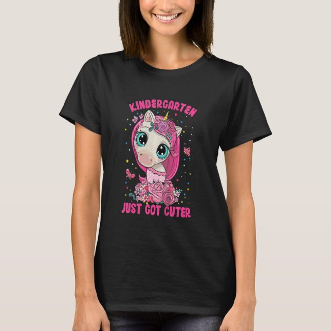Camiseta Kids Kindergarten  Unicorn Fun For Girls (Frente)