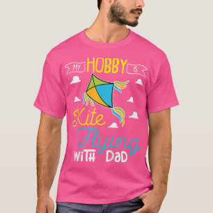 Camiseta Kids Kite voando com pai de outono