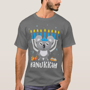 Camiseta Kids Koala Hanukkah's para Toddler Boys Juvenil Cu