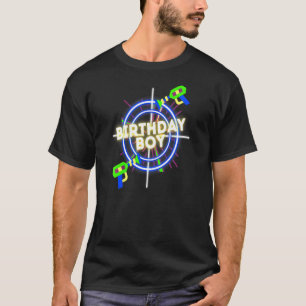 Camiseta Kids Laser Tag Birthday Boy Lasertag Party