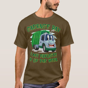 Camiseta Kids Little Boys Cute I Love Trash Garbage Trucks 