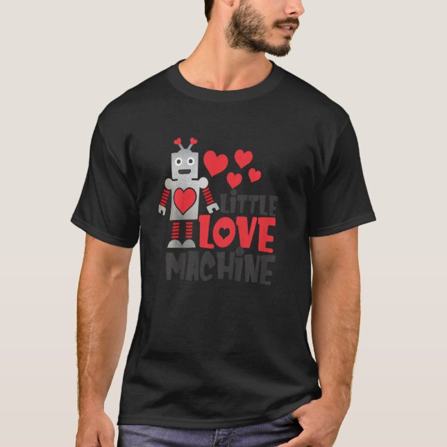 Camiseta Kids Little Love Machine Dia de os namorados para (Frente)