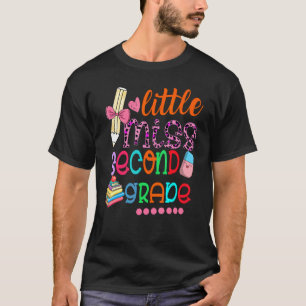 Camiseta Kids Little Miss First 2nd Grade Back To School Gi