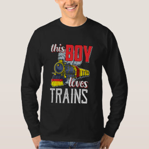 Camiseta Kids Locomotive Steam Engine Railfan - Este Rapaz 