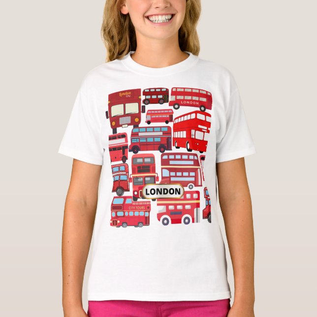 Camiseta Kids London Bus T-shirt (Frente)