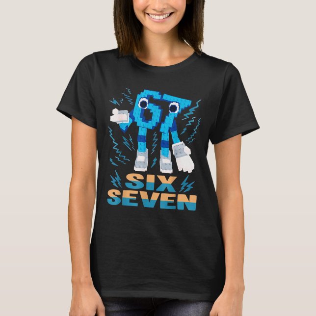 Camiseta Kids Meme 67 Six Seven 6 7 Italian Brainrot  (Frente)