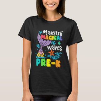 Camiseta Kids Mermaid Making Magical Waves In Pre K Back To