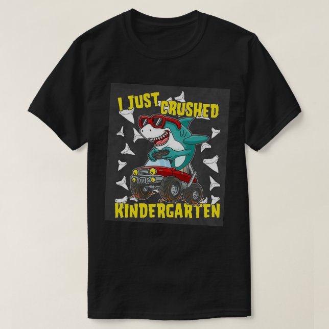 Camiseta Kids Monster Truck I Just Crushed 2 (Frente do Design)