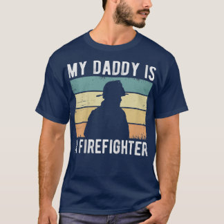 Camiseta Kids My Daddy Is A Firefighter, Proud Fireman Todd