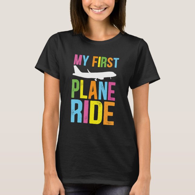 Camiseta Kids My First Plane Ride My First Plane Ride Kids  (Frente)