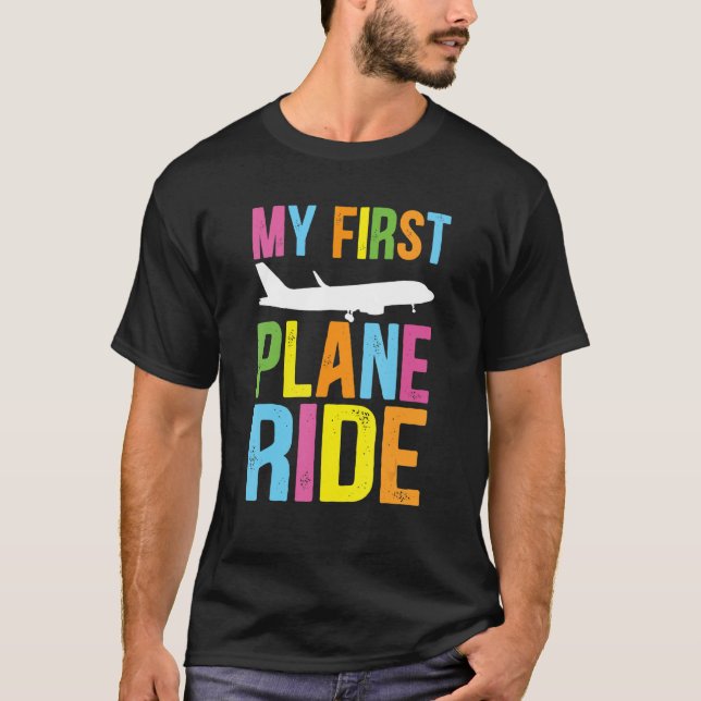 Camiseta Kids My First Plane Ride My First Plane Ride Kids  (Frente)
