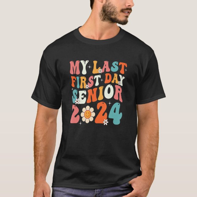 Camiseta Kids My Last First Day Senior 2024 Back To School  (Frente)