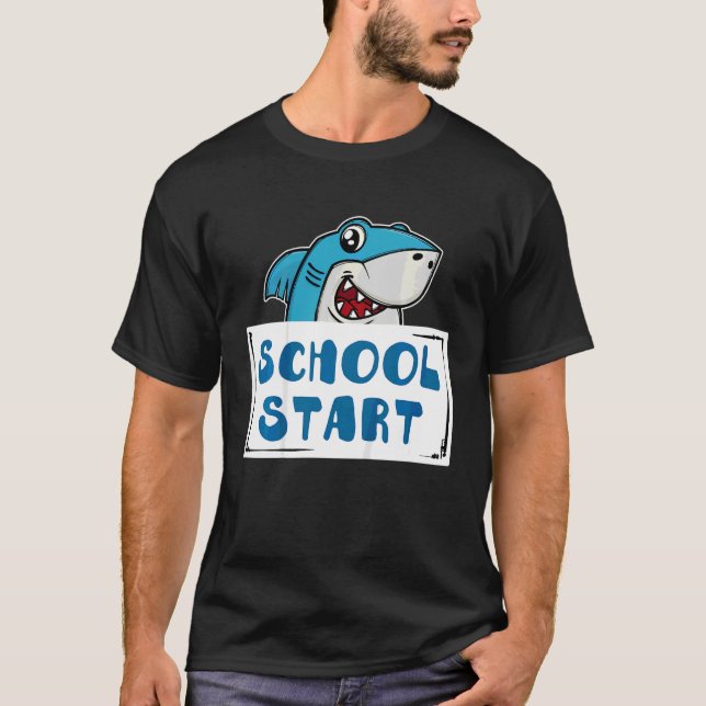 Camiseta Kids Na moda Statement First Day Start School (Frente)