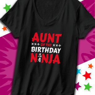 Camiseta Kids Ninja Party Karate tia do aniversário Ninja
