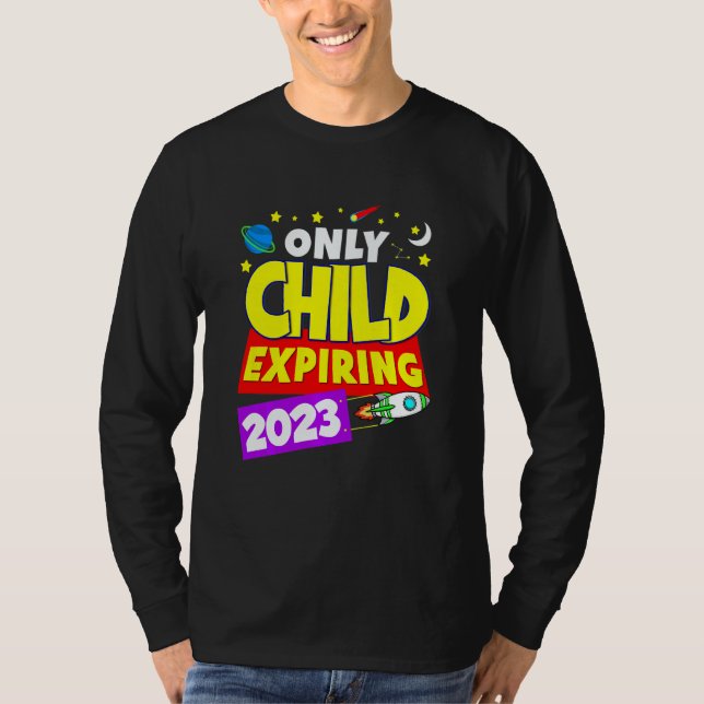 Camiseta Kids Only Child Expiring 2023 Big Bro Or Big Siste (Frente)