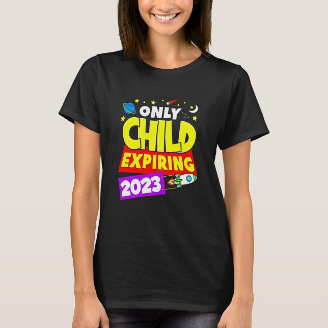 Camiseta Kids Only Child Expiring 2023 Big Bro Or Big Siste (Frente)